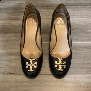 Tory Burch block heels, classic black